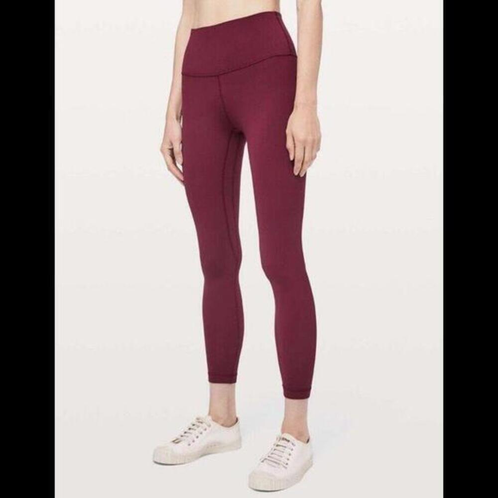 lululemon athletica High-Rise Burgundy Leggings